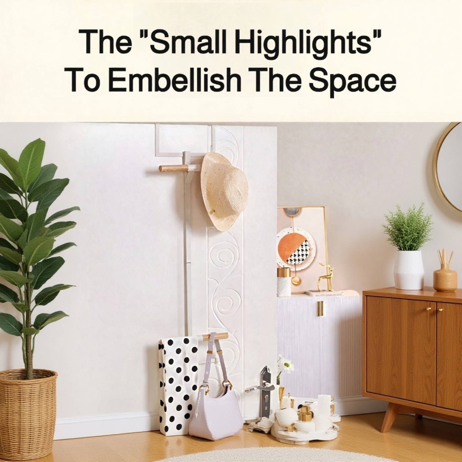  Door Back Double Shoulder Bag Hanger Rack