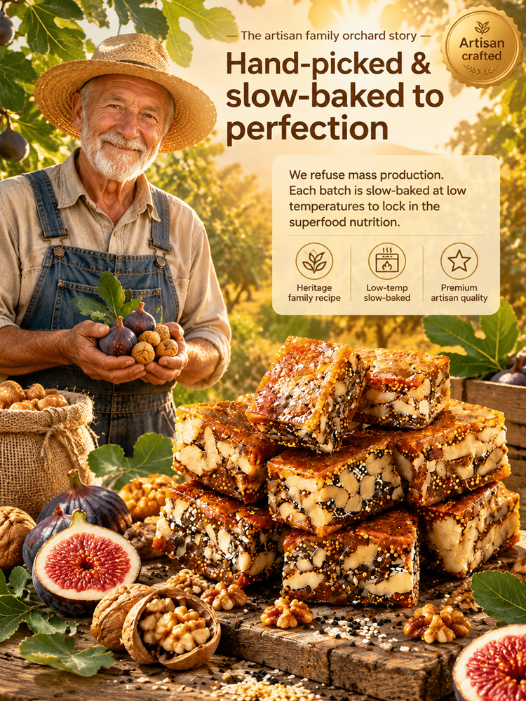 【Only 21 days of sales per year】 Premium California Fig, Walnut & Sesame Superfood Bites