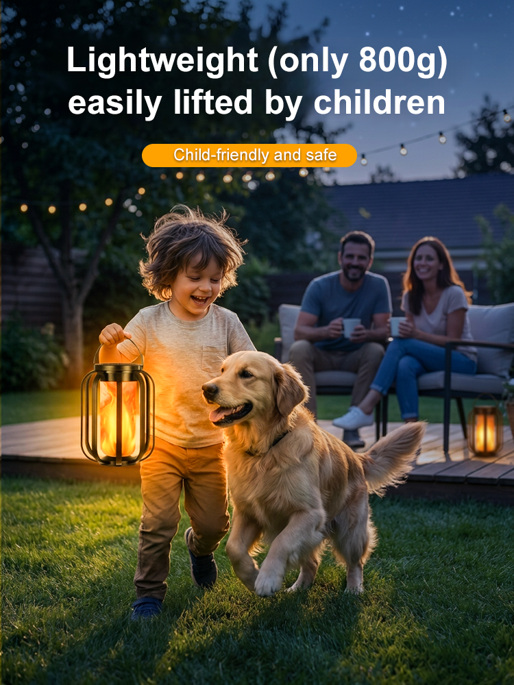 ✨【No Wiring or Tools Needed】3-in-1 Solar Flame Light | Ground, Hanging & Tripod Outdoor Lamp All-in-One✨