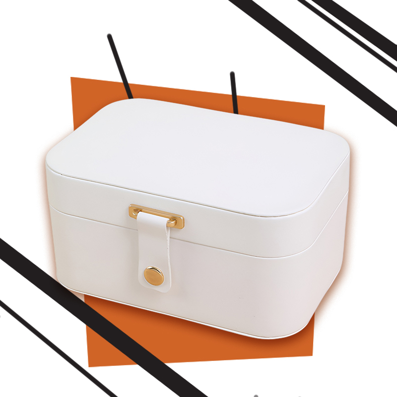 Portable Jewelry Storage Box for Necklaces, Earrings, and Rings