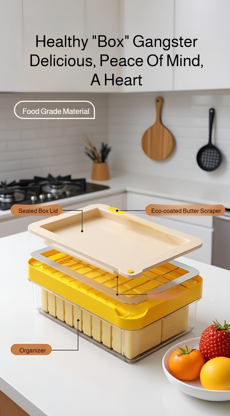 Butter Slicer cutting even slices of butter