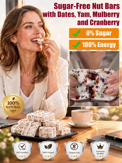 ✨ <Ancient Superfood Recipe> Handcrafted California Chinese Yam, Red Date & Cranberry Herbal Cake for Smooth Bloat-Free Digestion 🌿