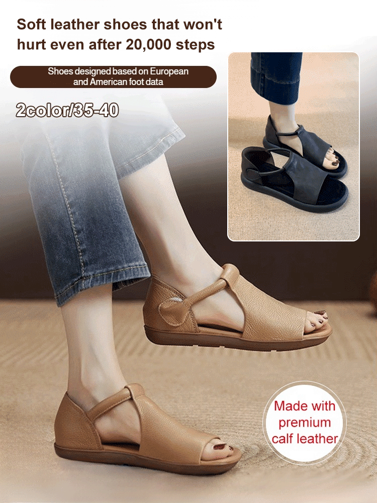 🛑 Stand for 8 hours with zero arch pain! These Japanese handcrafted Kobe leather sandals eliminate foot fatigue while giving you an invisible 2.5-inch (6cm) height boost.