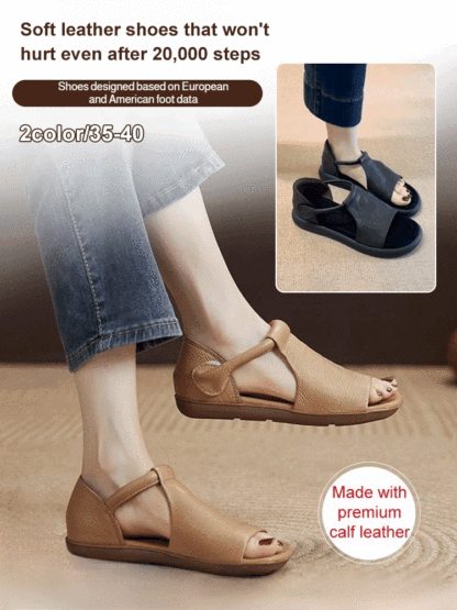 🛑 Stand for 8 hours with zero arch pain! These Japanese handcrafted Kobe leather sandals eliminate foot fatigue while giving you an invisible 2.5-inch (6cm) height boost.