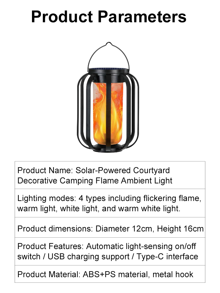 ✨【No Wiring or Tools Needed】3-in-1 Solar Flame Light | Ground, Hanging & Tripod Outdoor Lamp All-in-One✨