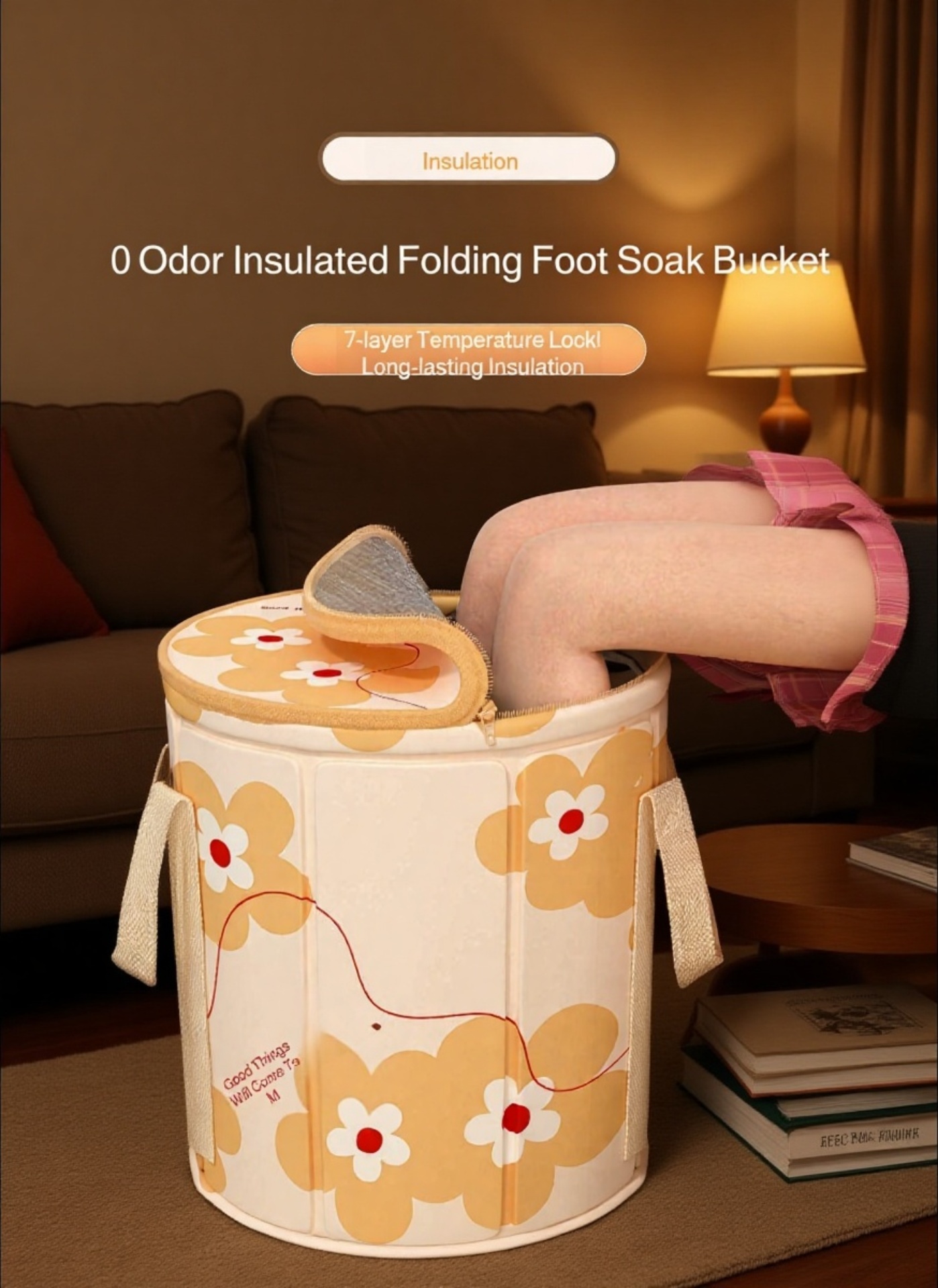 Deep soaking tub for over-knee foot care