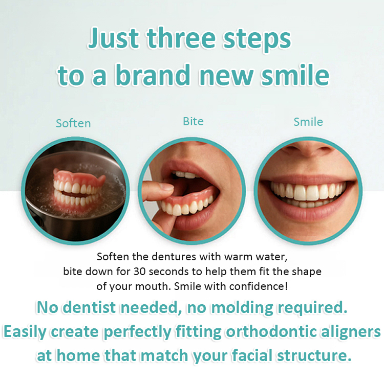 【🛑 Stop paying thousands fordental implants! Get a flawless Hollywood smile in just 1 second with a simple "snap". Crafted with patented F-class adaptive silicone—ZERO glue or adhesives required!】