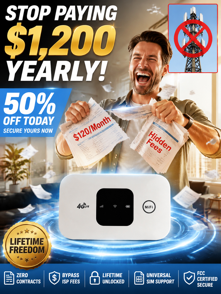 [Limited Time] Starlink-Powered Portable 5G Router — LIFETIME ZERO MONTHLY FEES, 100% Global Signal!
