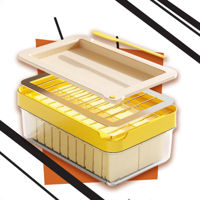 Butter Slicer & Storage Box with Built-in Cutter and Airtight Seal