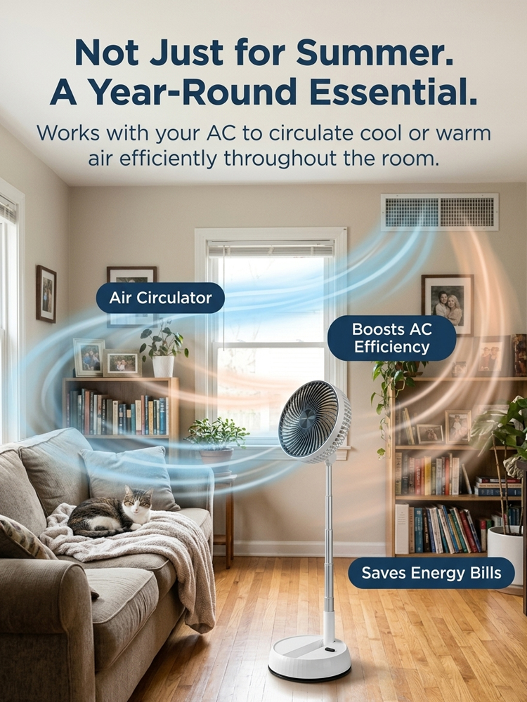 Cost of One Takeout to Beat the Heat! 🧊 3s Instant Cooling, Silent & Cordless! ✨