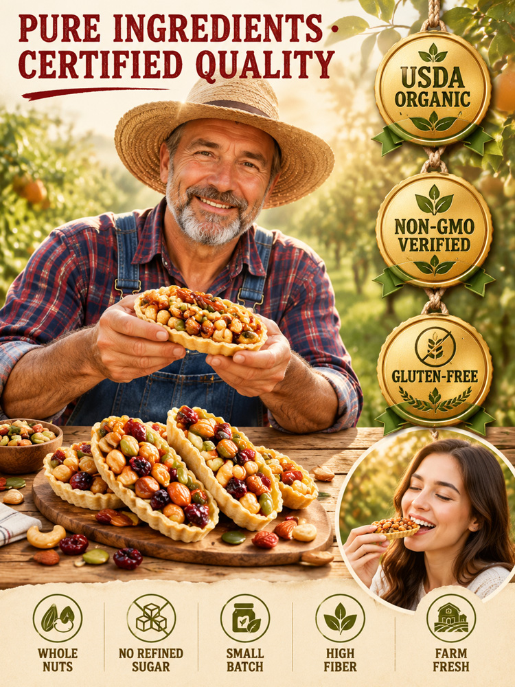 🌿 100% Zero-Added-Sugar California Walnut & Nut Tart Boats | Ultra-Crispy Superfood Pastry with Astragalus & Codonopsis 😋