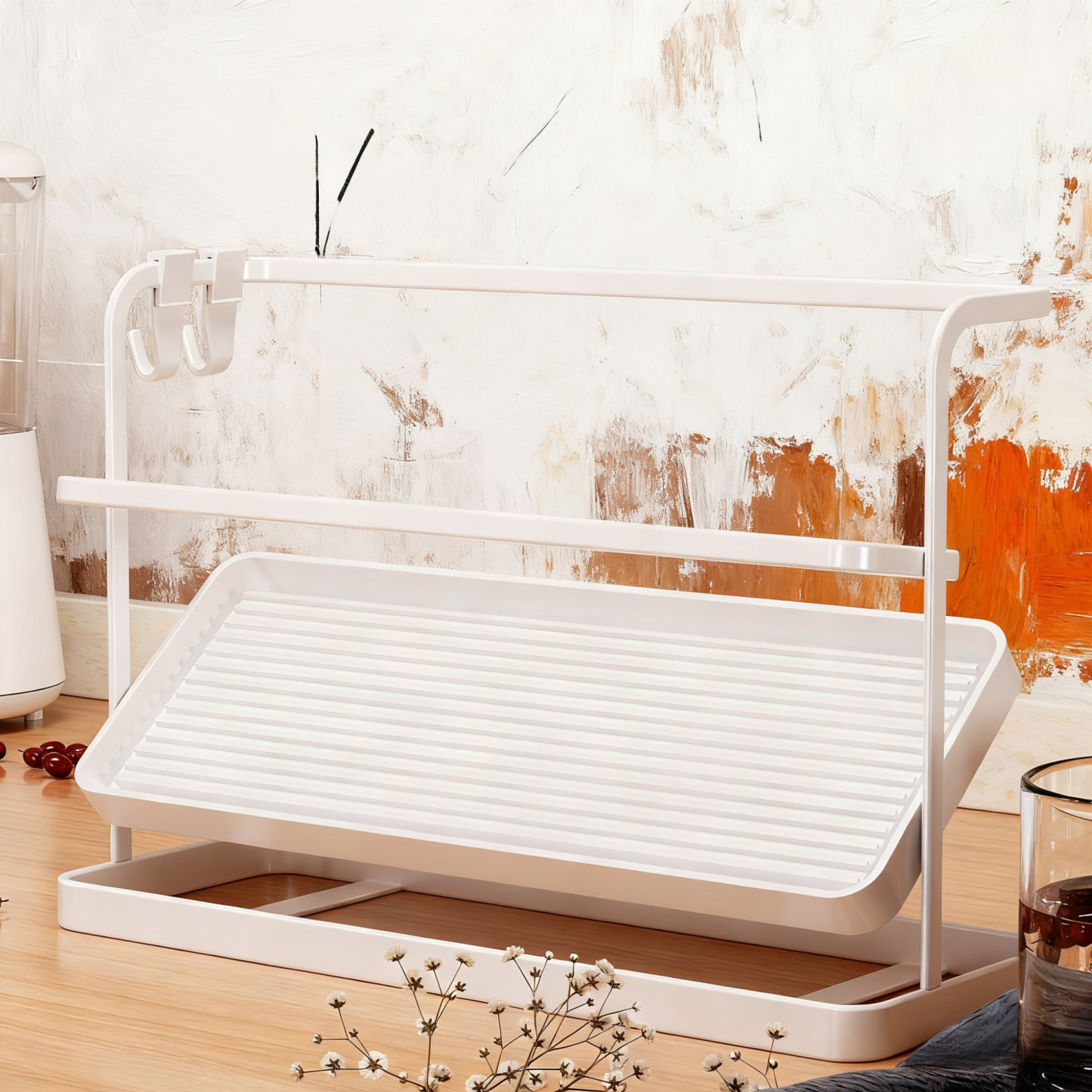 Elegant Two-Tier Cup Organizer Shelf