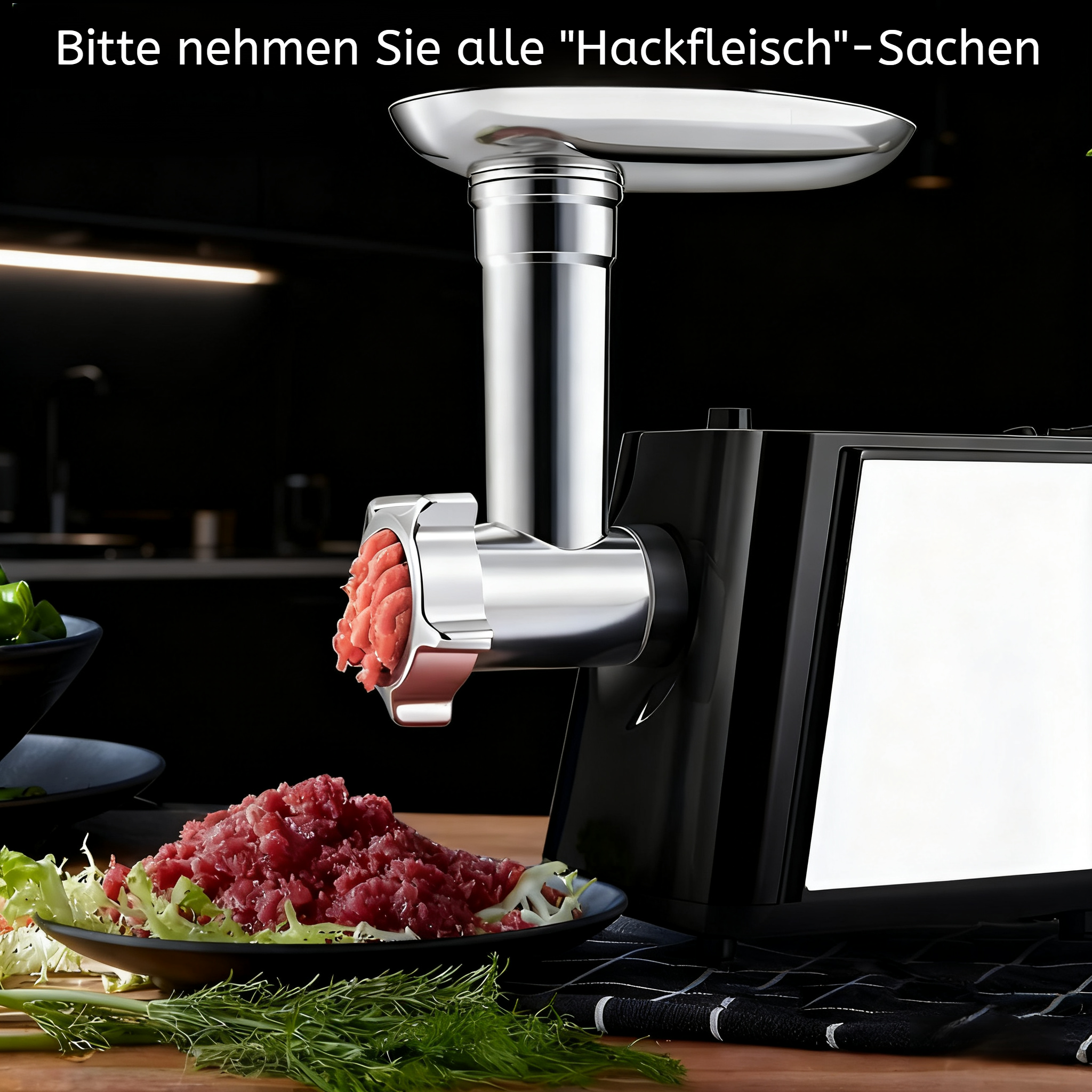 Vollautomatische Wurstfüllmaschine in moderner Küche