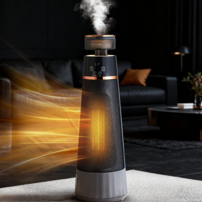 Schnellheizender, leiser Luftbefeuchter mit Sprachsteuerung und Fernbedienung für den Haushalt