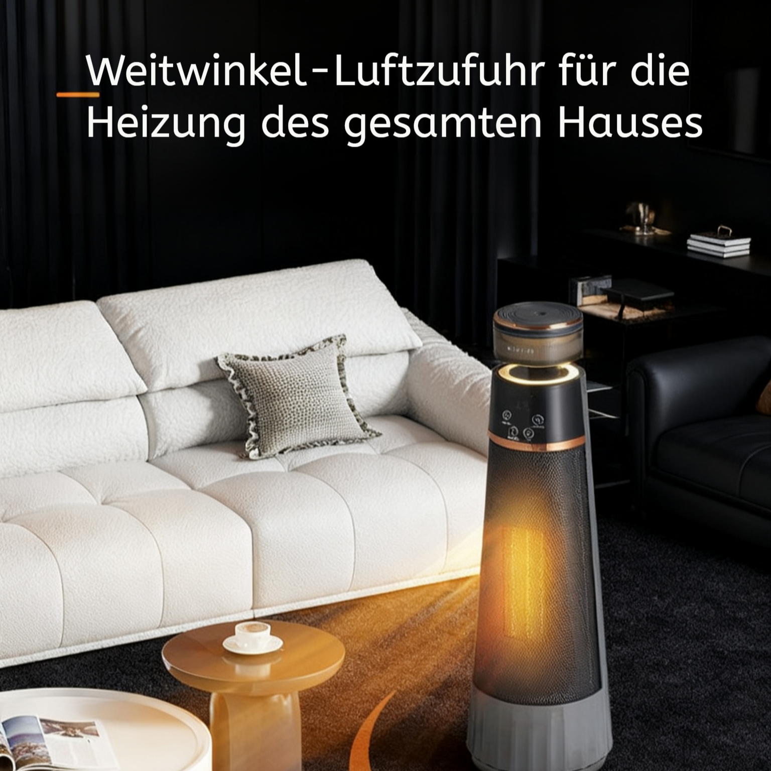 Schnellheizender, leiser Luftbefeuchter mit Sprachsteuerung und Fernbedienung für den Haushalt