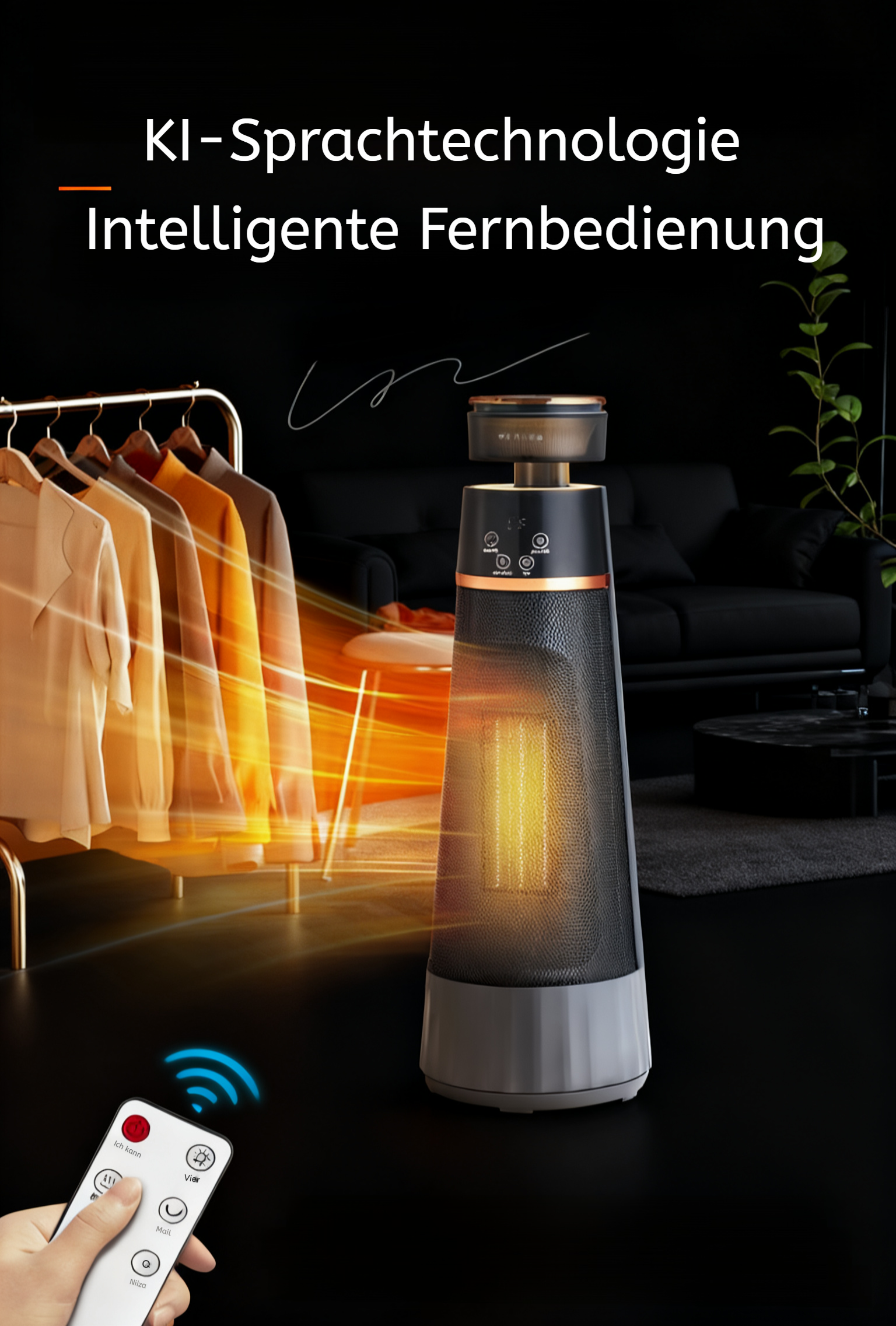 Innovativer Haushalts-Luftbefeuchter mit Heizfunktion