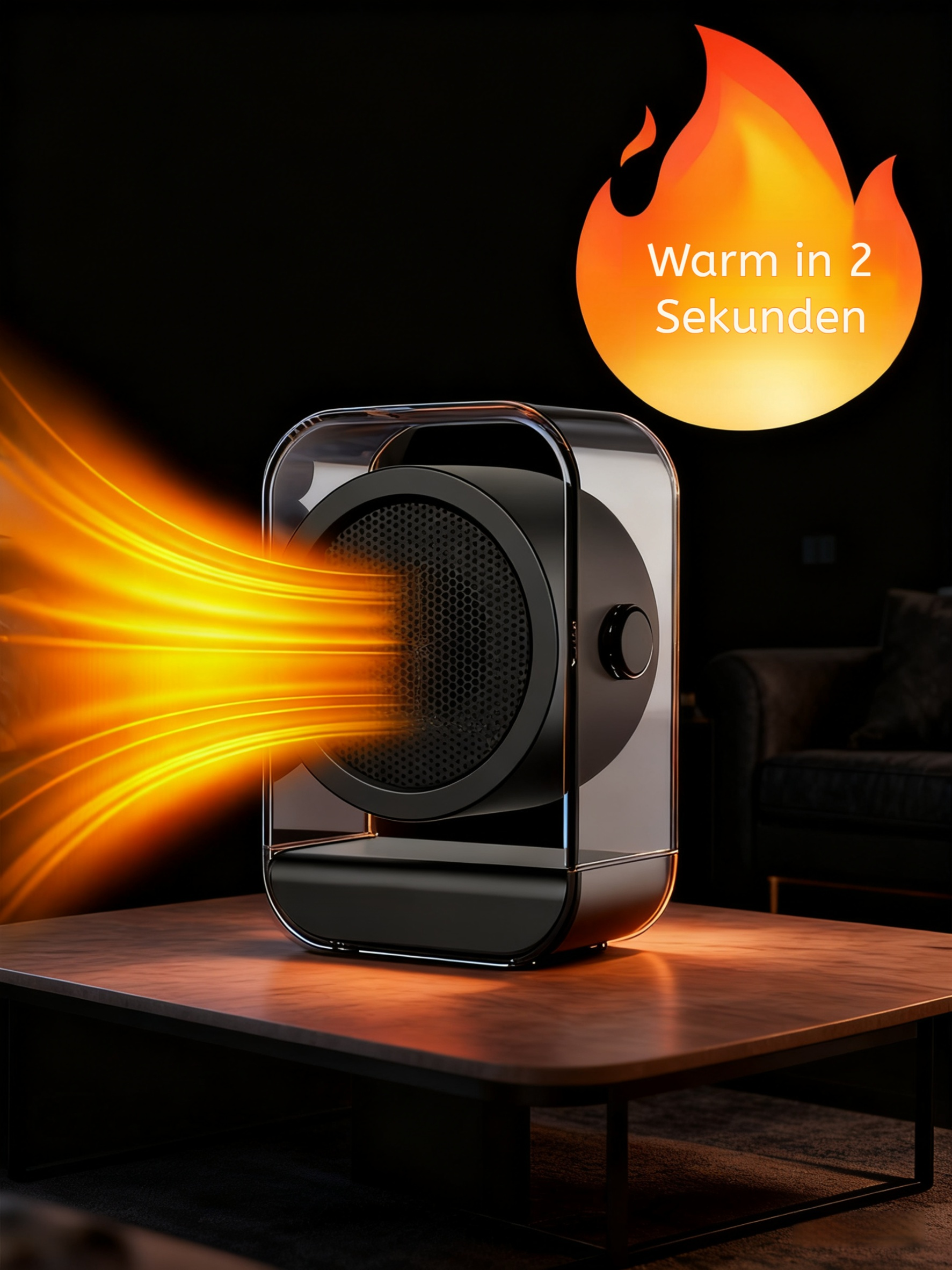 Multifunktionaler Heizlüfter für Schlafzimmer