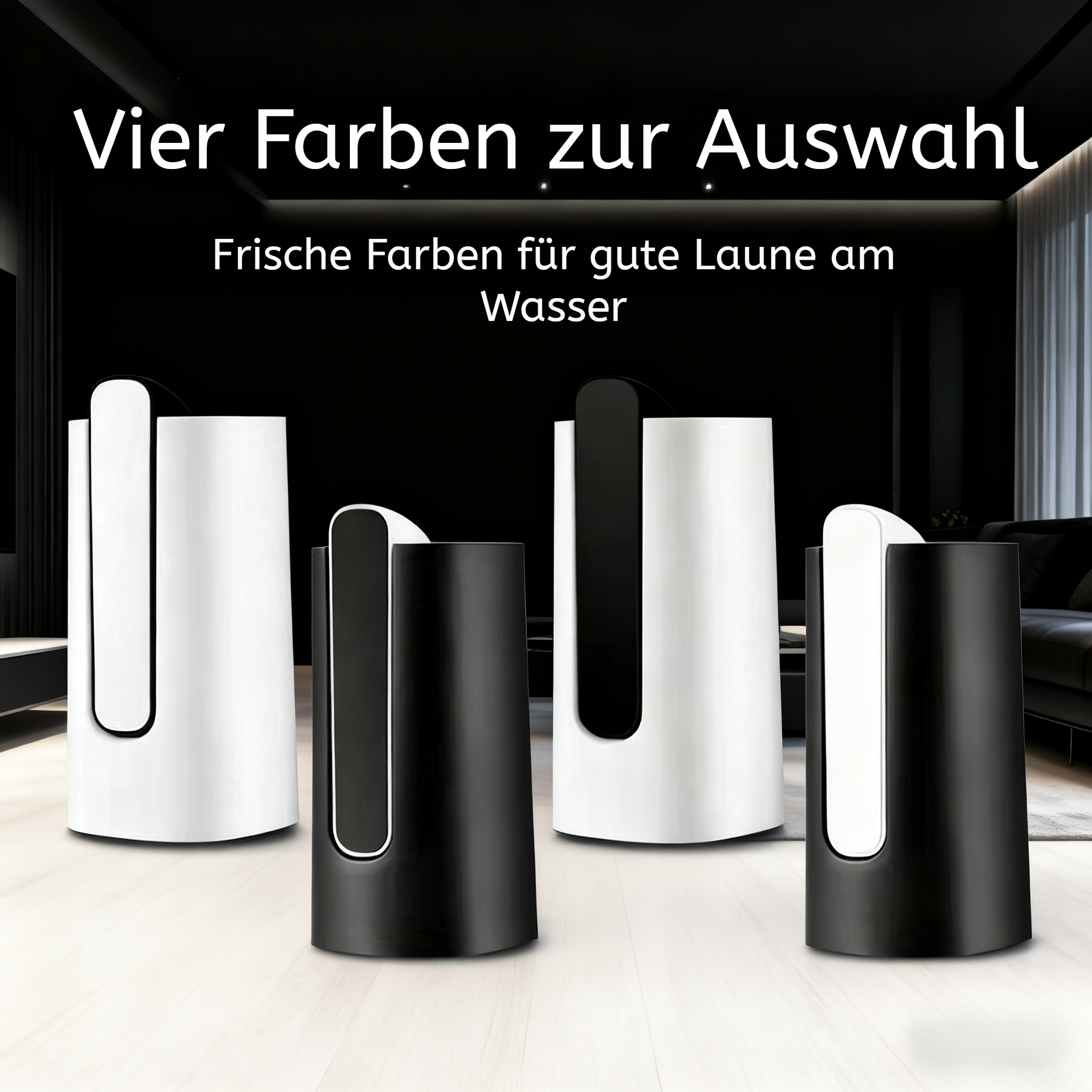 Wasserspender mit ergonomischem Griff und faltbarem Gehäuse