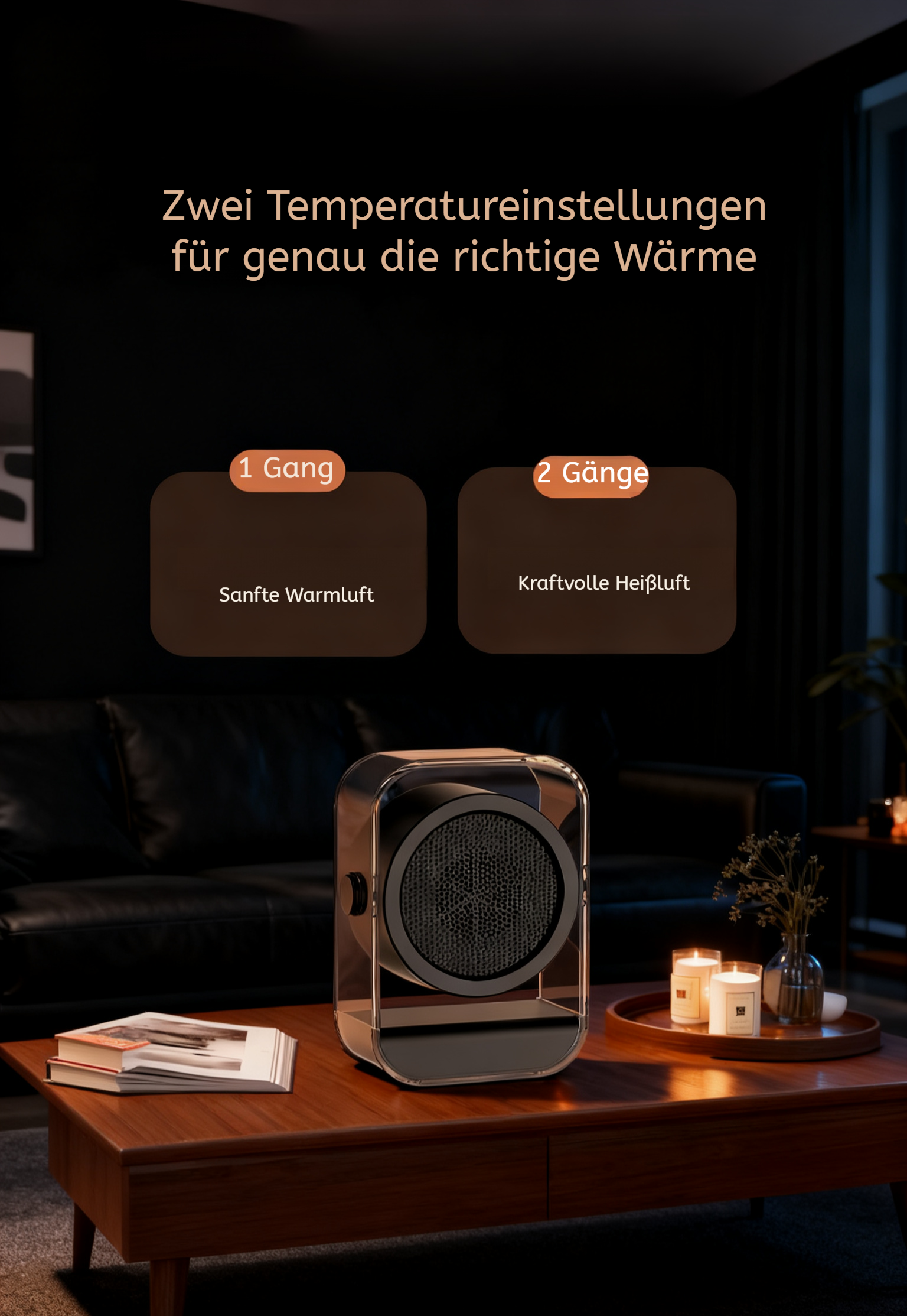 Heizlüfter mit einstellbarer Temperatur