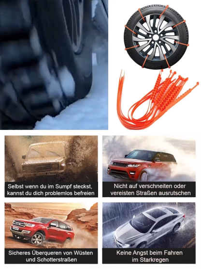 ❄️ Sicher durch den Winter in Sekunden! Die einfachste Schneekette der Welt – ohne Werkzeug, ohne Stress.