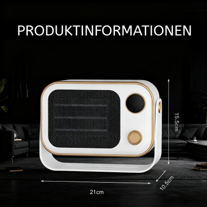 Leiser, bohrlos montierbarer PTC-Keramik-Heizlüfter für die Wand