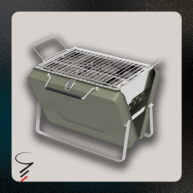 Mobiler zusammenklappbarer Grillrost für den Hausgebrauch