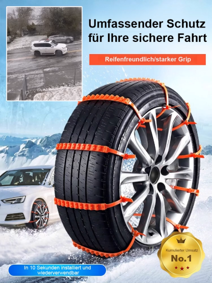 ❄️ Sicher durch den Winter in Sekunden! Die einfachste Schneekette der Welt – ohne Werkzeug, ohne Stress.