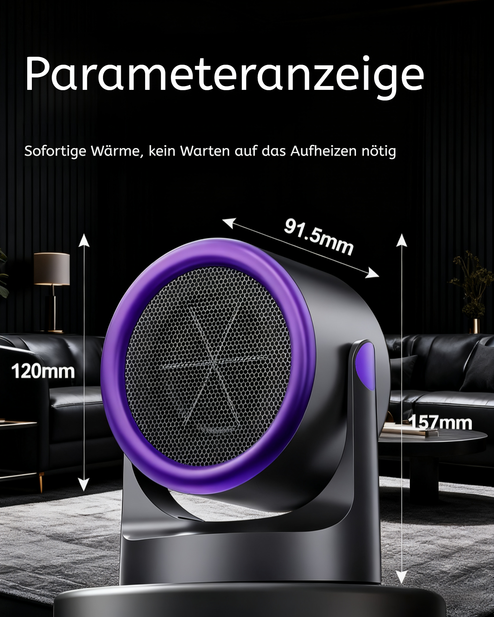 Leiser Heizlüfter für kleine Räume