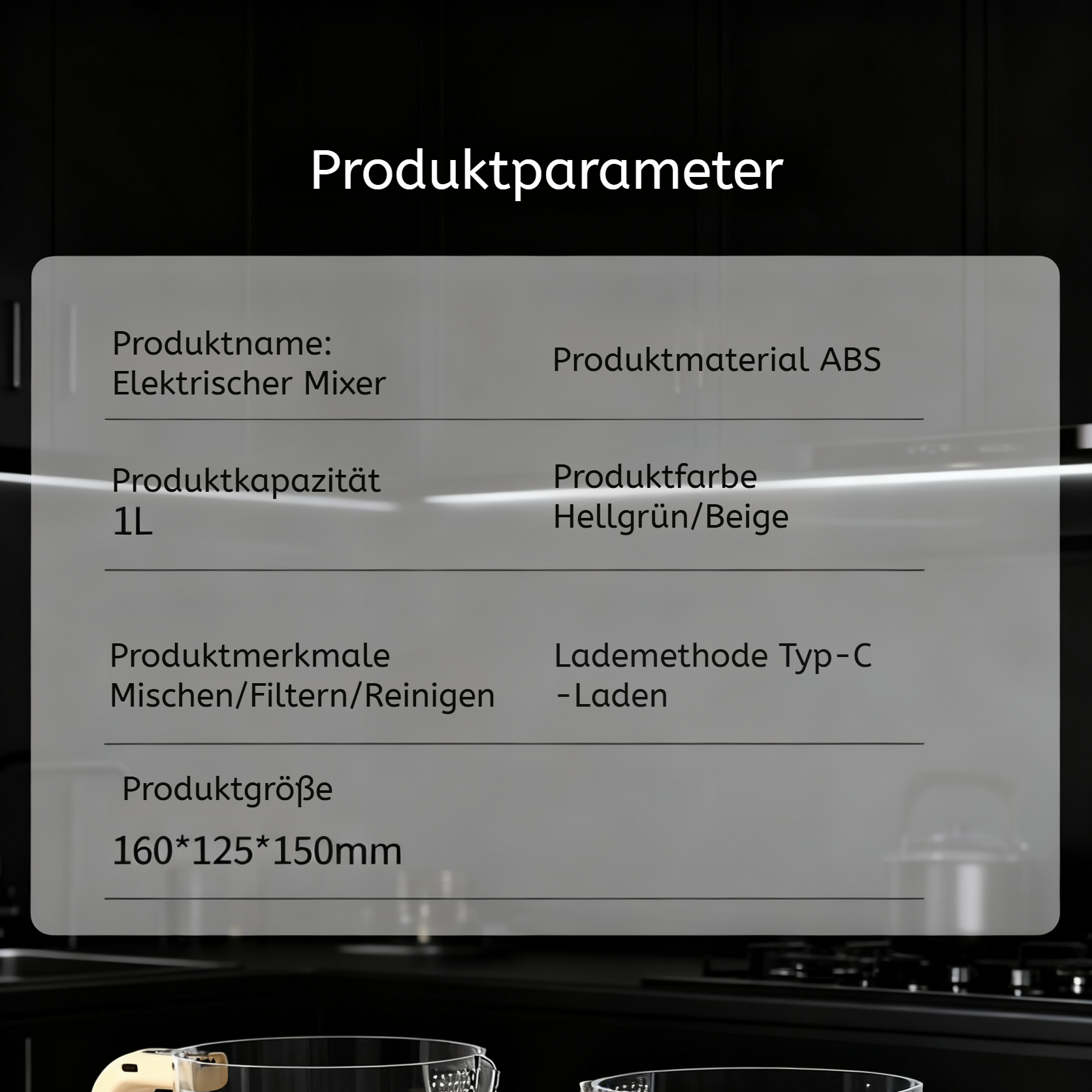 Vollautomatischer, selbstreinigender elektrischer Rührer