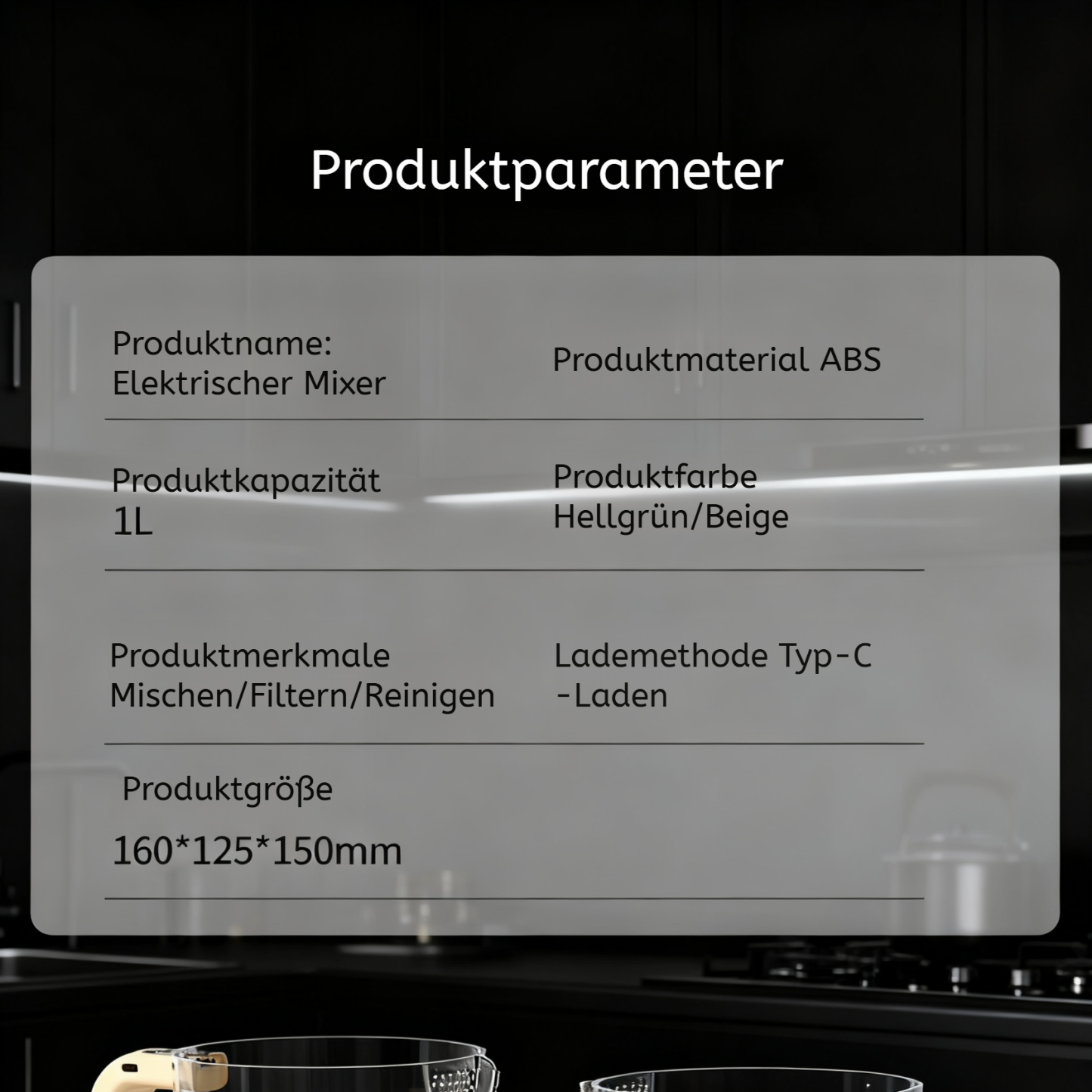 Vollautomatischer, selbstreinigender elektrischer Rührer