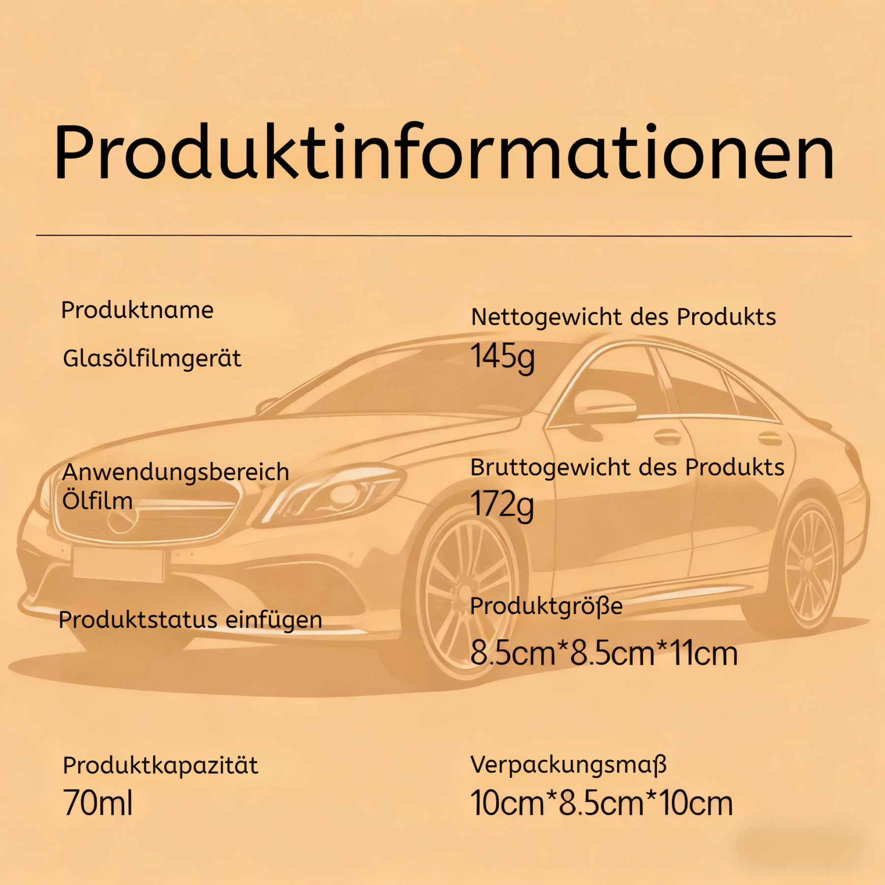Auto Glas Ölfilm Reiniger