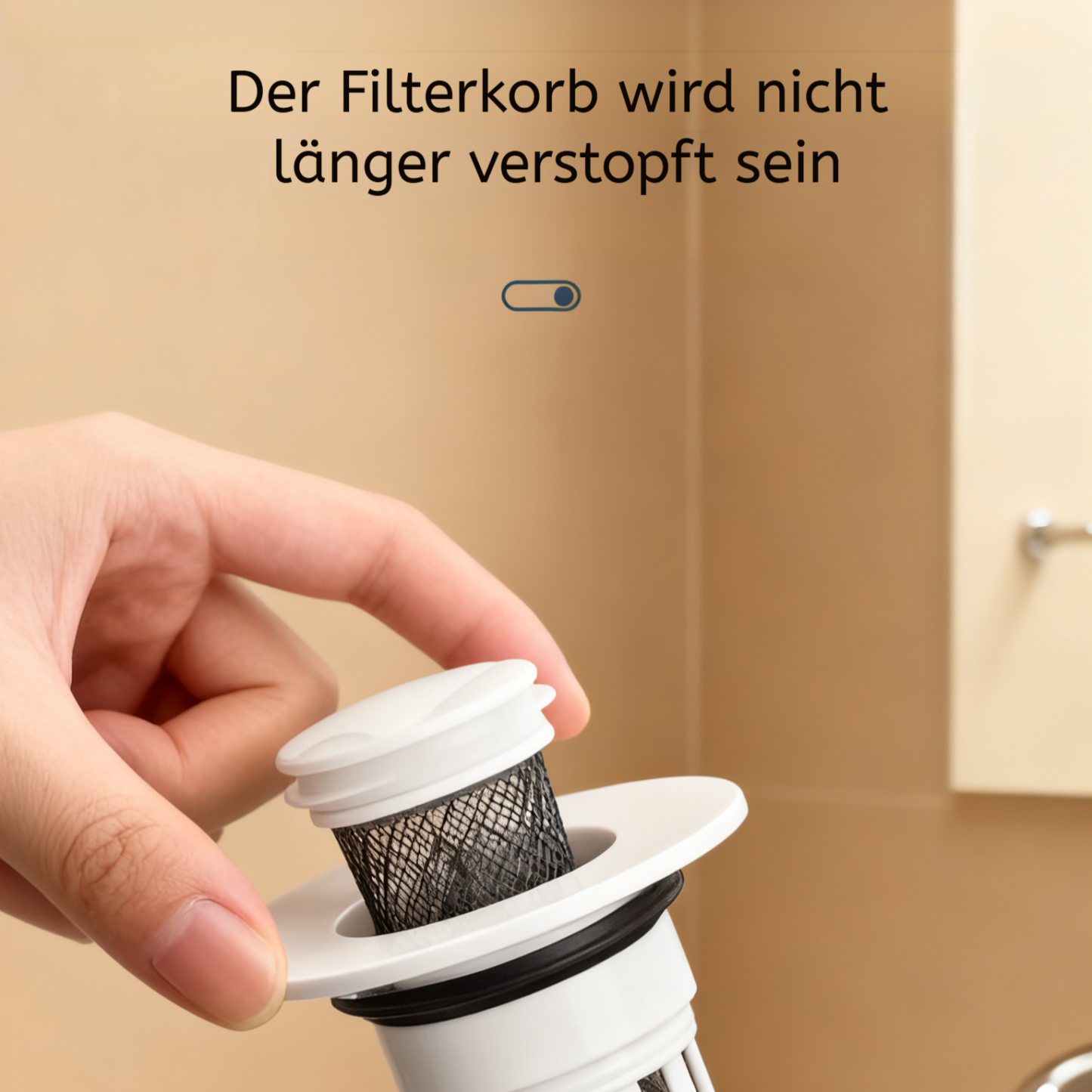 Waschbecken Geruchsfilter mit Pop-up-Ventil