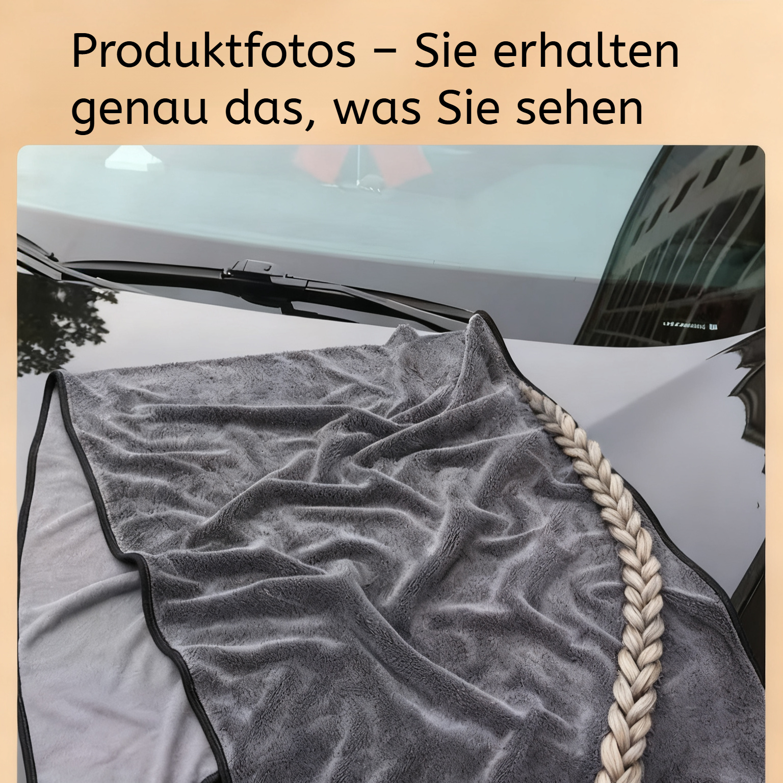 Extra saugfähiges, dickes Autowischtuch