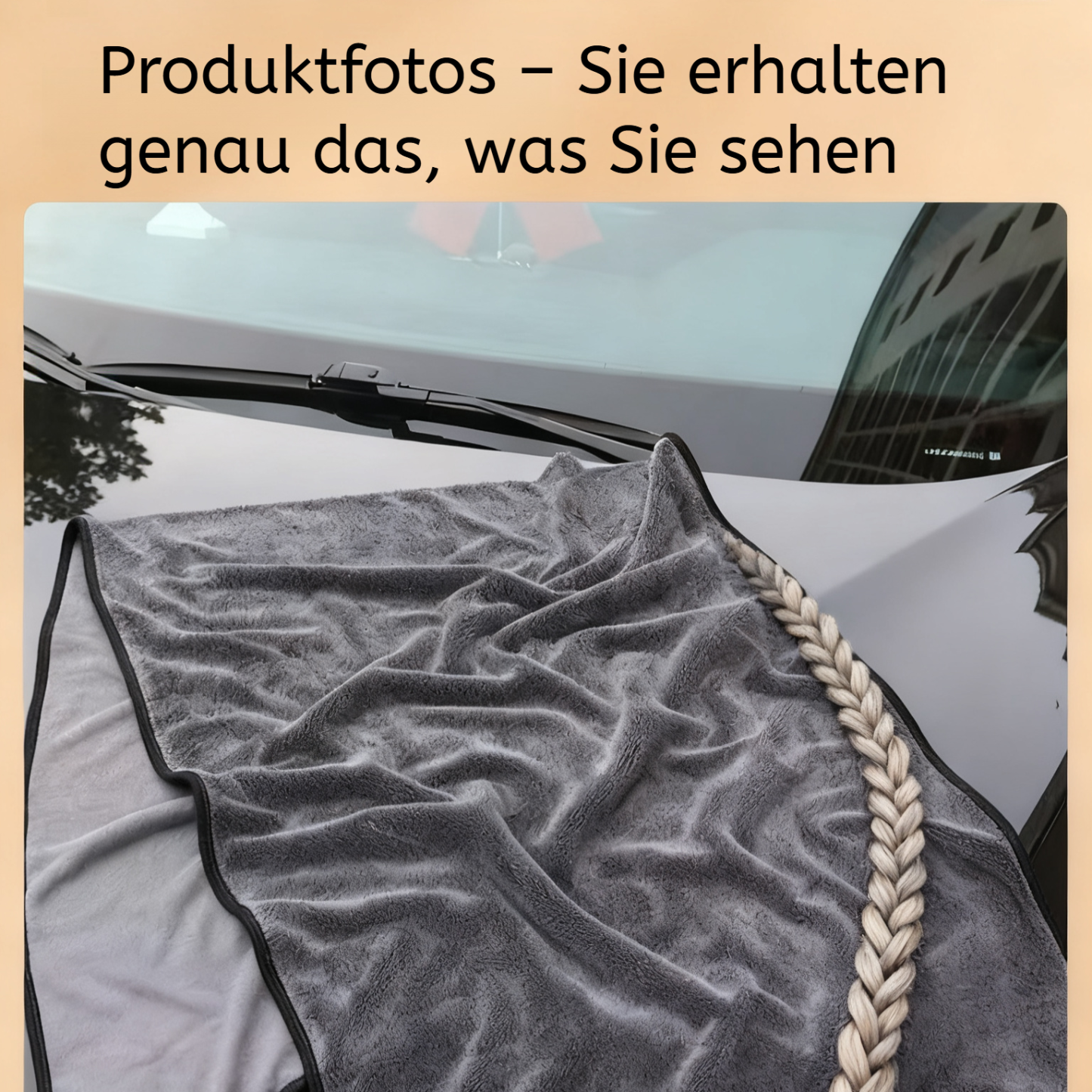 Extra saugfähiges, dickes Autowischtuch