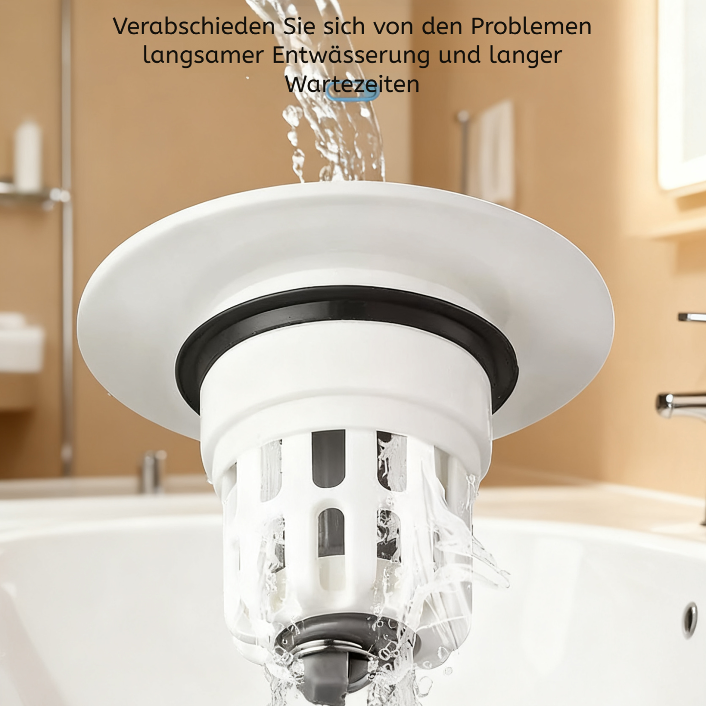 Waschbecken Geruchsfilter mit Pop-up-Ventil