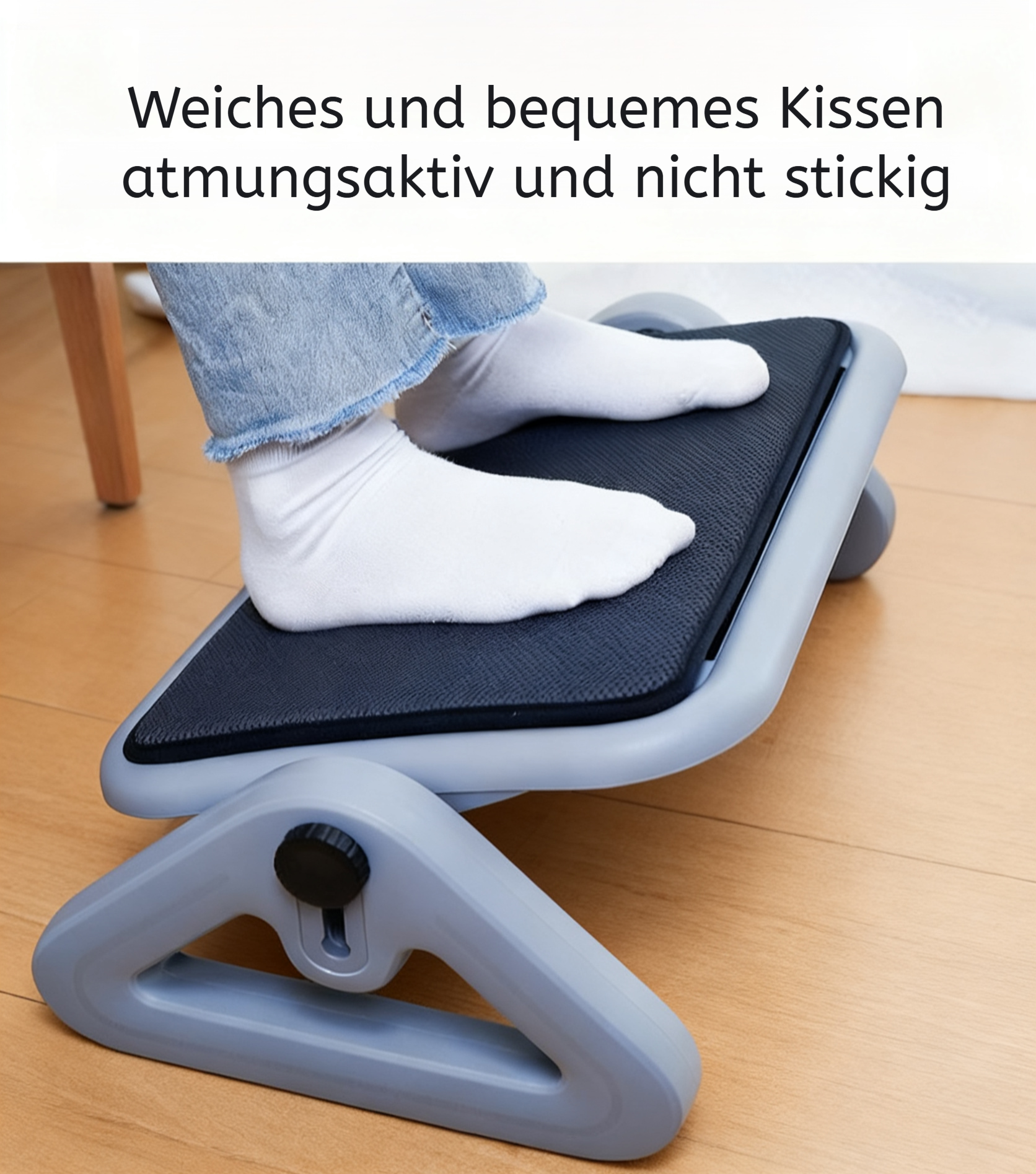 Silikon Anti-Rutsch Fußstütze unter dem Tisch im Büro