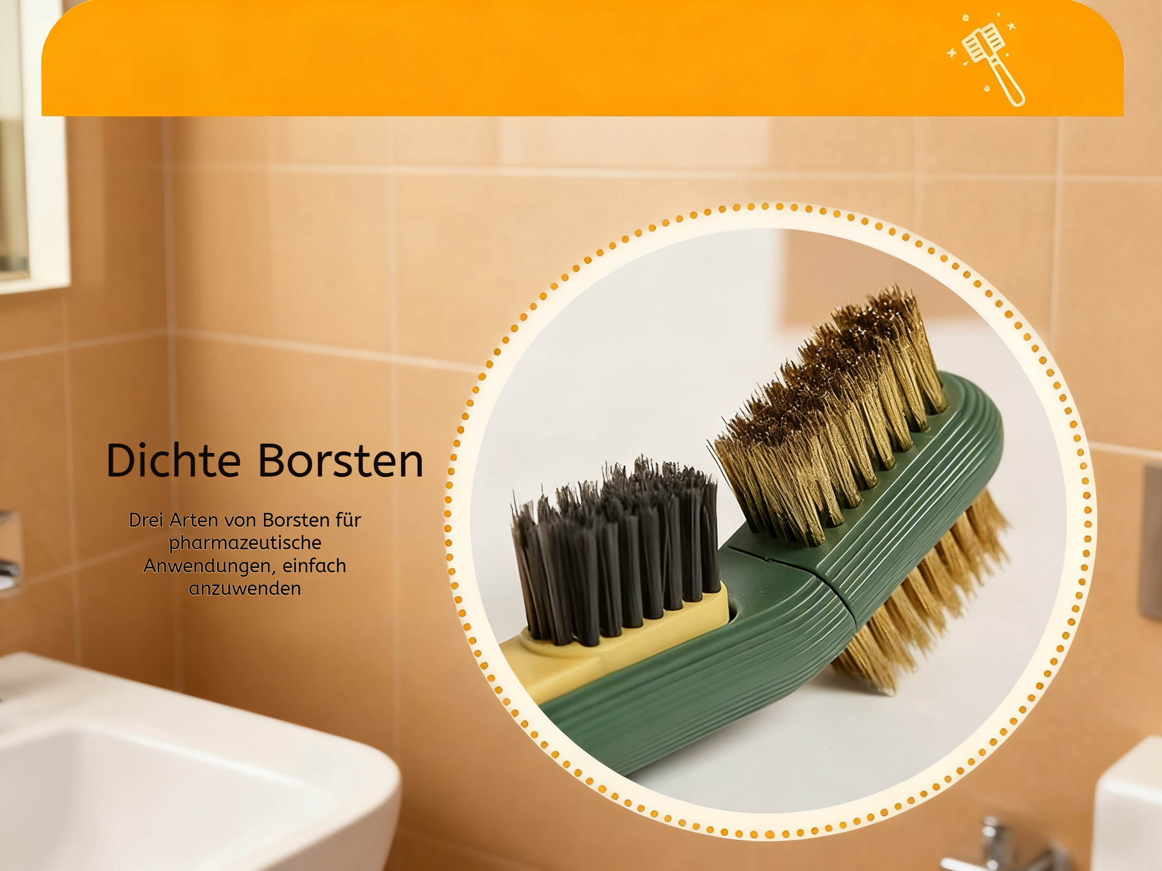 Einfache Herdreinigung dank 3-in-1 Bürste