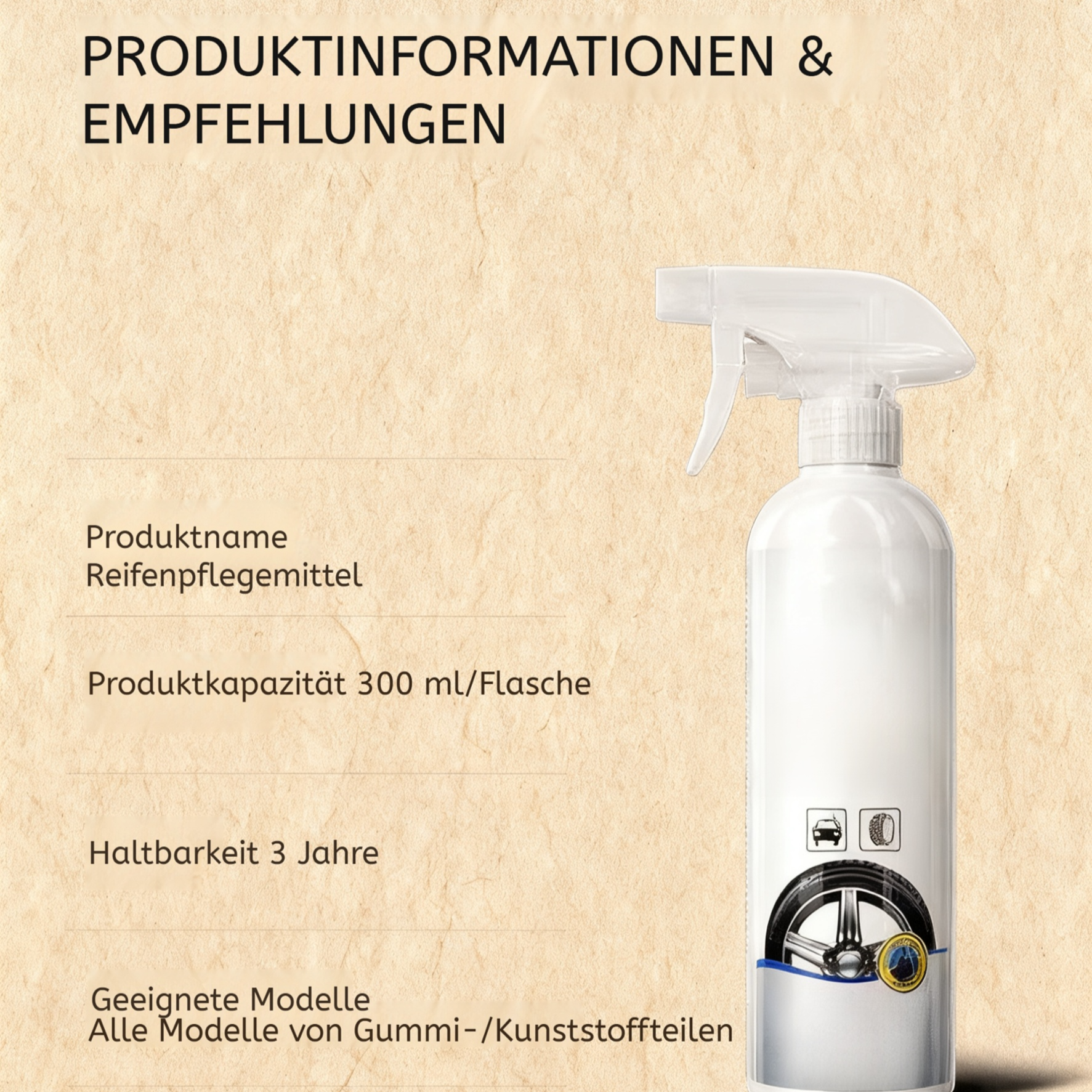 Reifenpflegemittel gegen Alterung