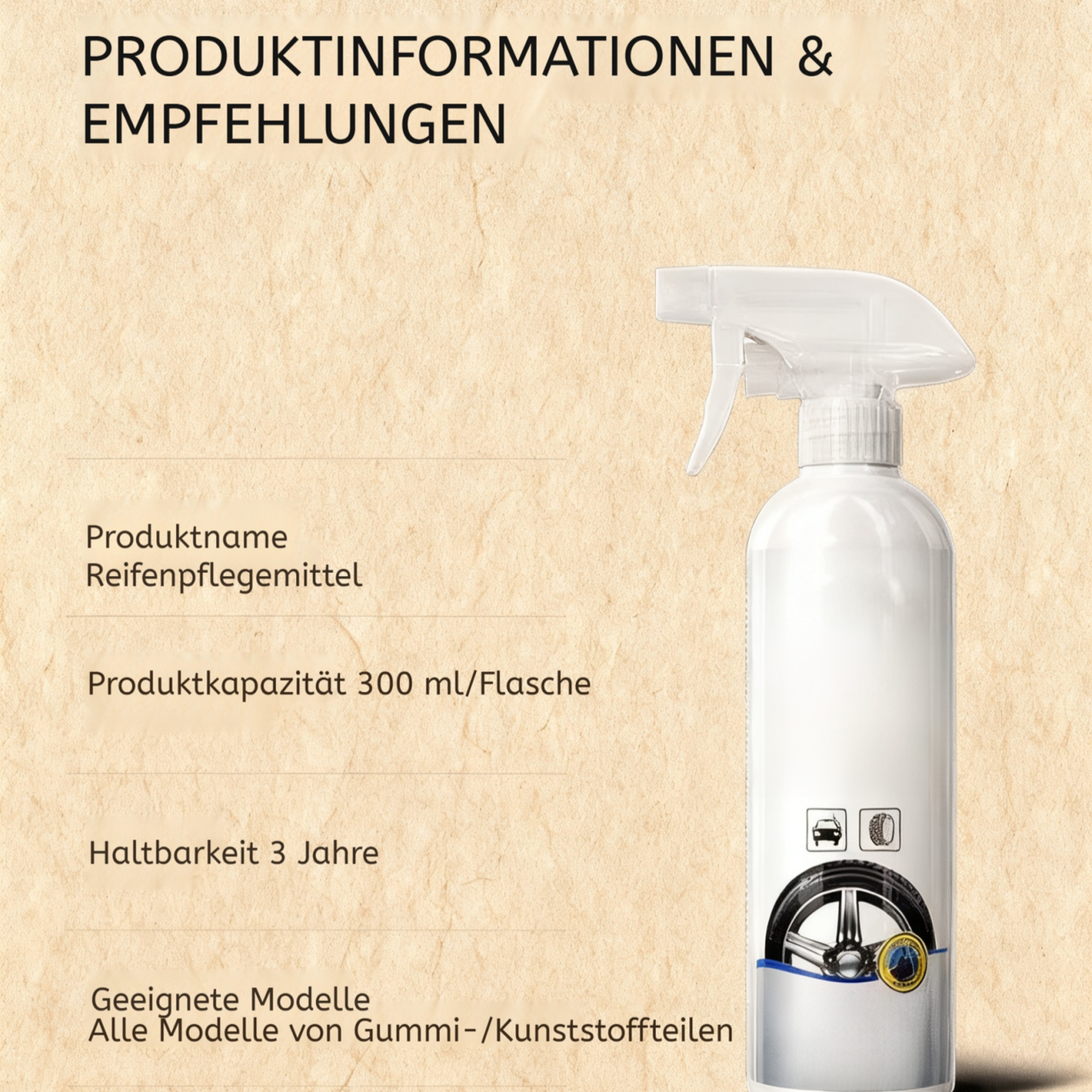 Reifenpflegemittel gegen Alterung