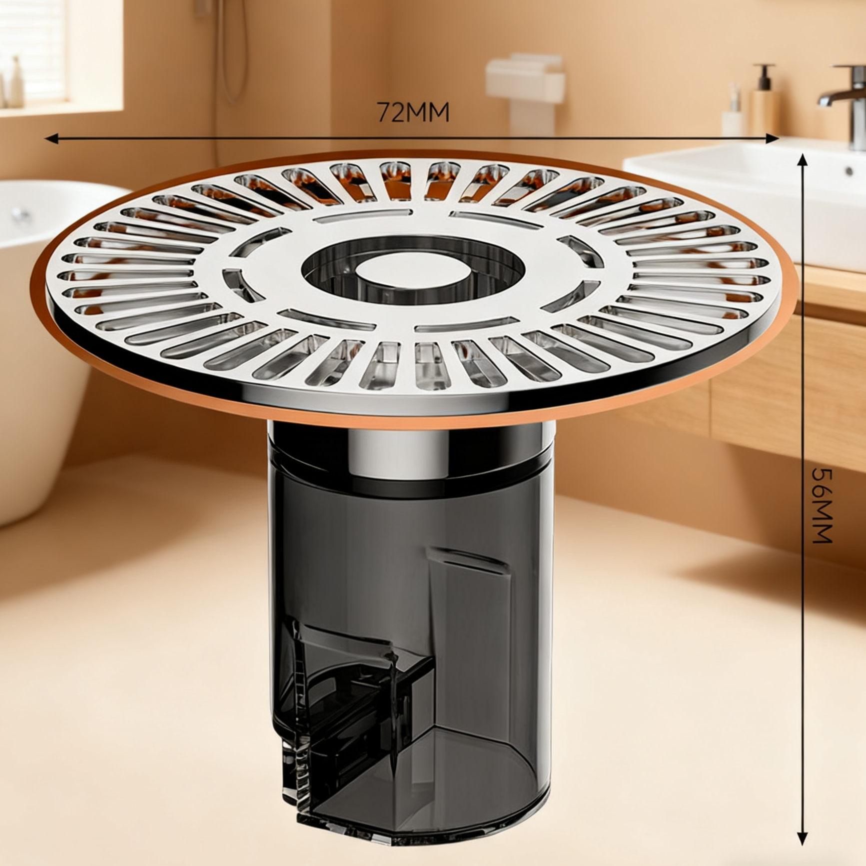 Badezimmer Bodenablauf Geruchsstopp-Einsatz