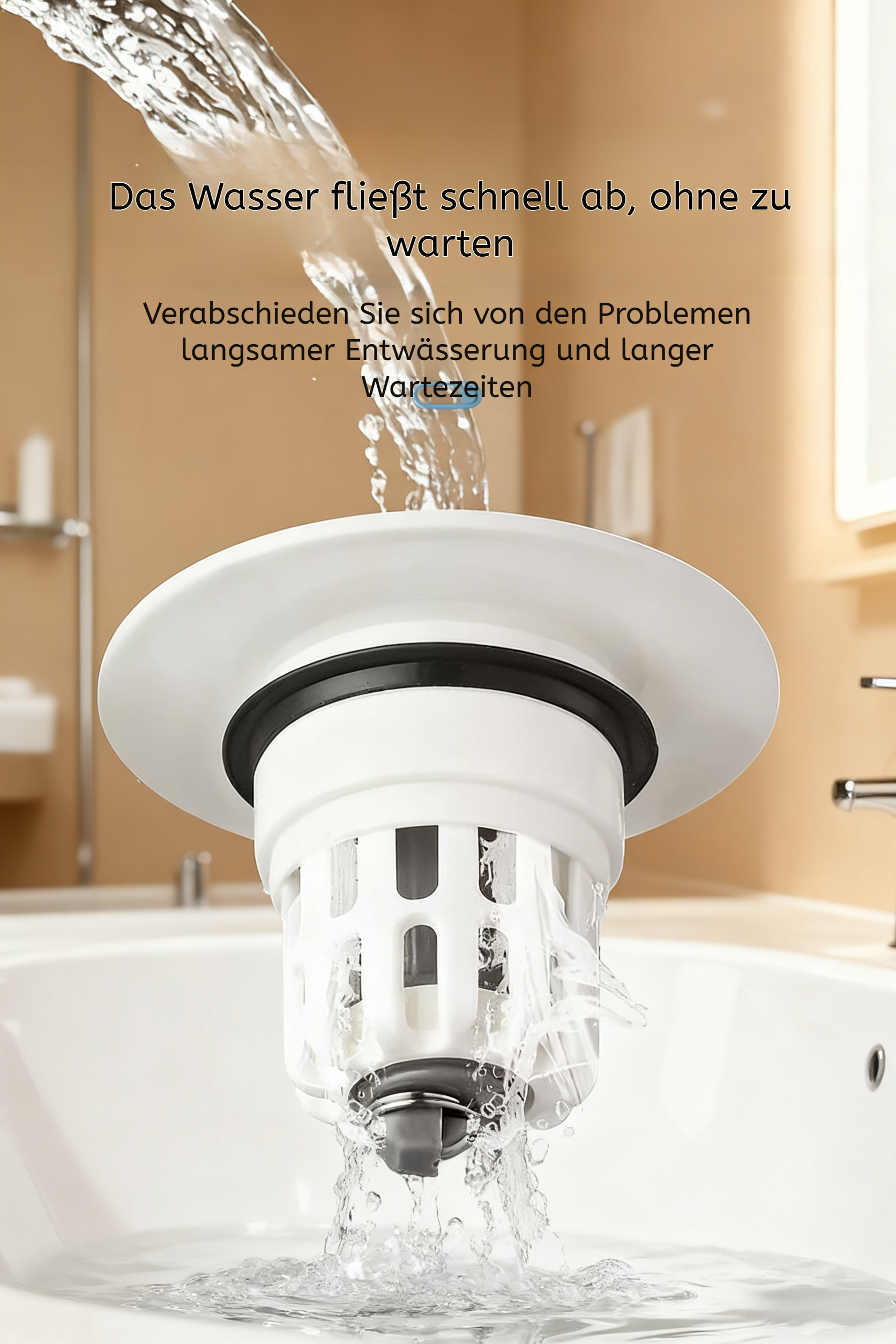 Hochwertiger Geruchsfilter für Badezimmer Waschbecken