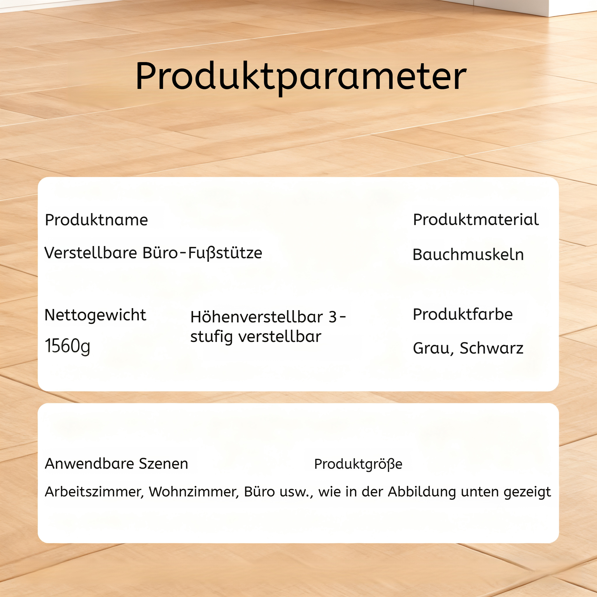 Silikon Anti-Rutsch Fußstütze unter dem Tisch