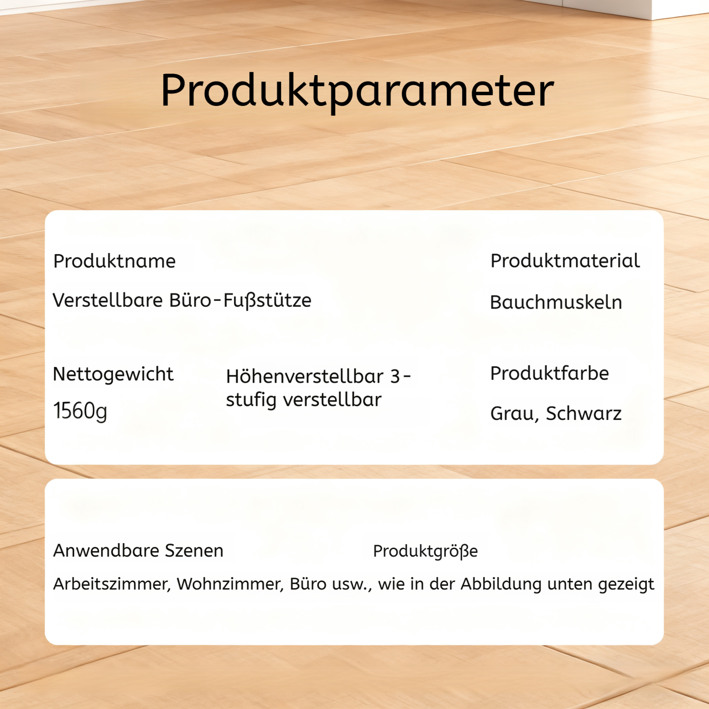 Silikon Anti-Rutsch Fußstütze unter dem Tisch