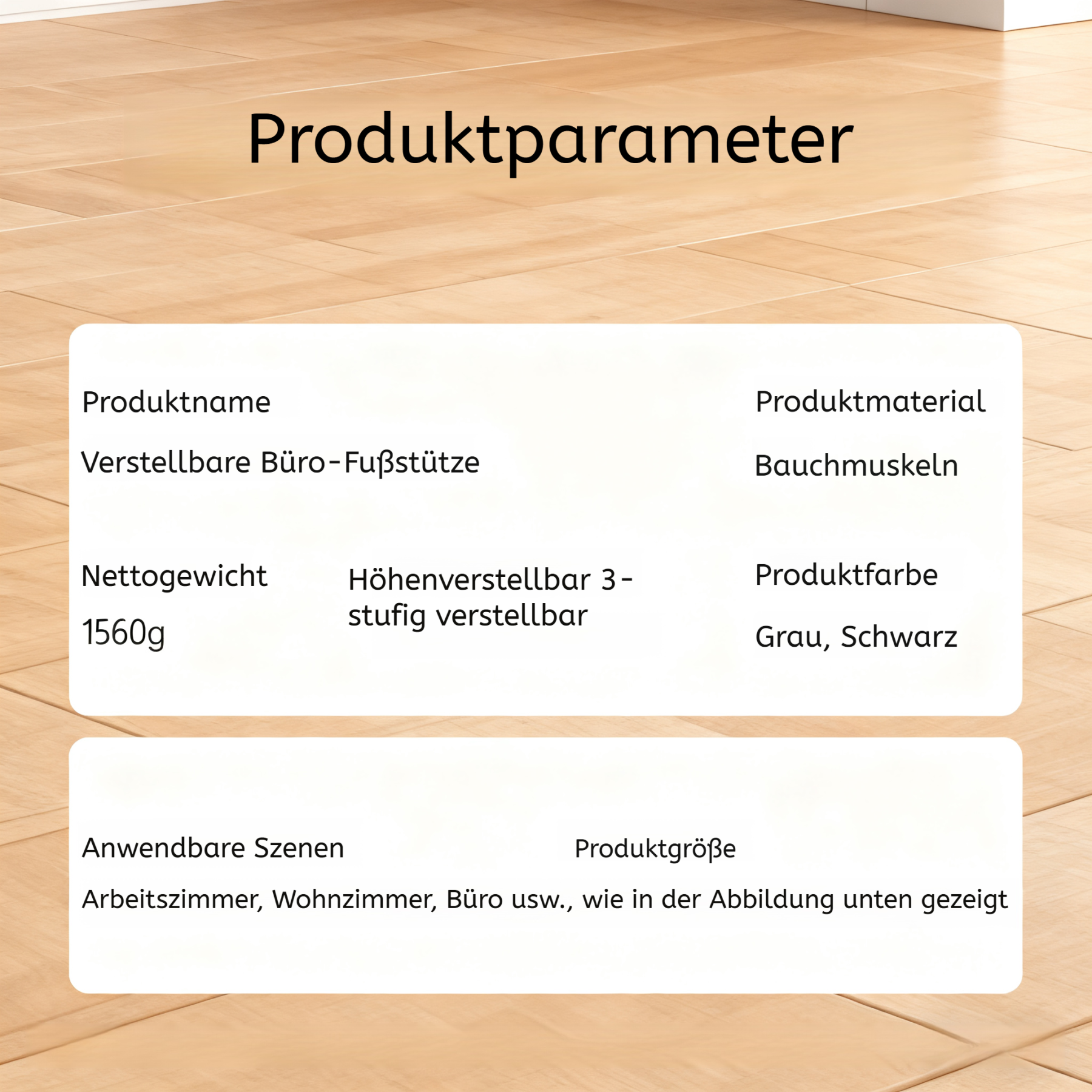 Silikon Anti-Rutsch Fußstütze unter dem Tisch
