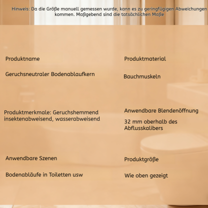 Badezimmer Bodenablauf Geruchsstopp-Einsatz