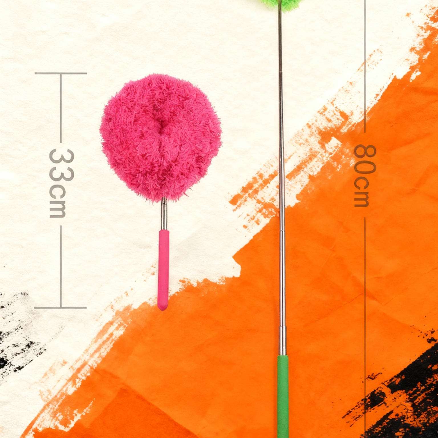 Mini Telescopic Fiber Duster with Round Head