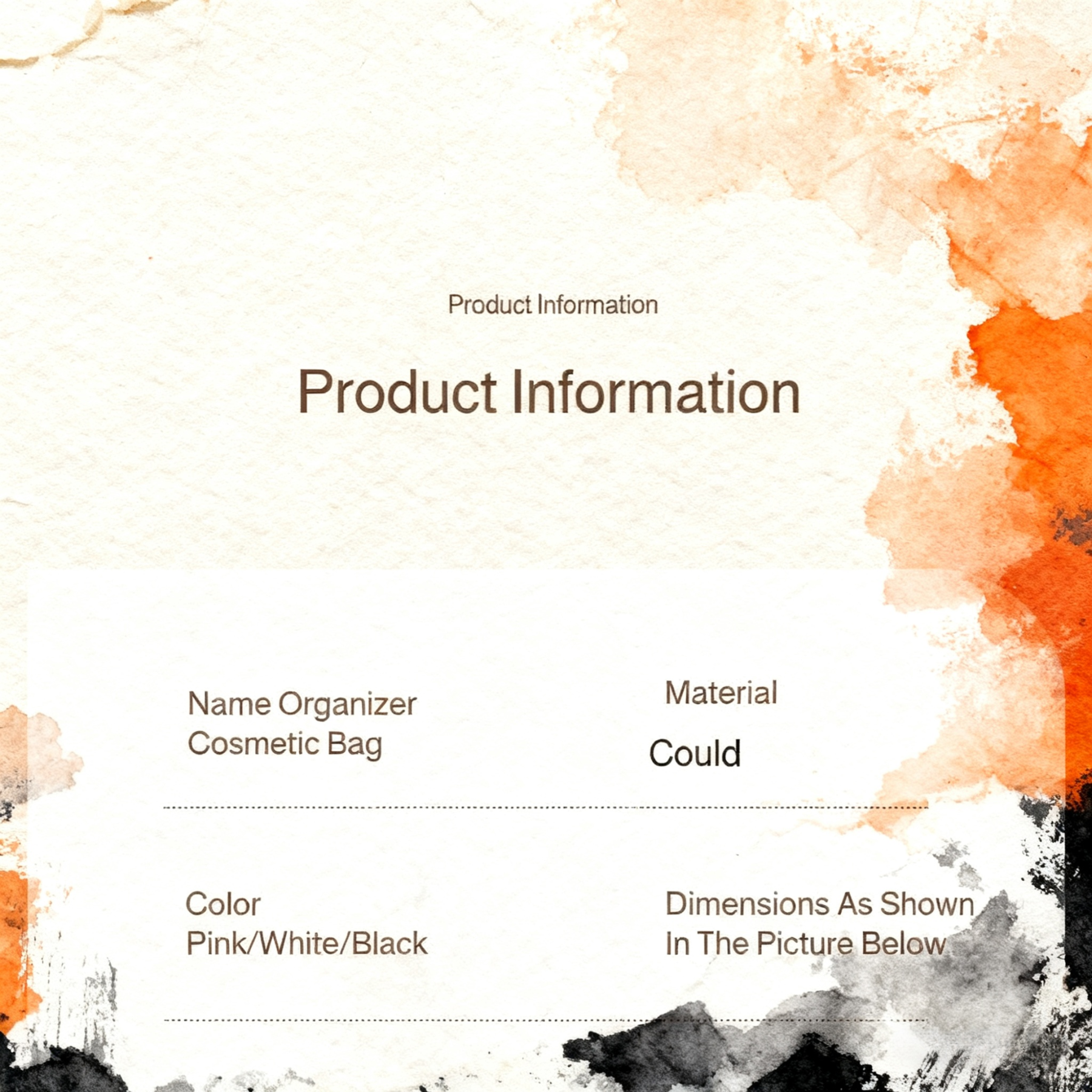  Large Capacity Marble Pattern Travel Cosmetic Bag