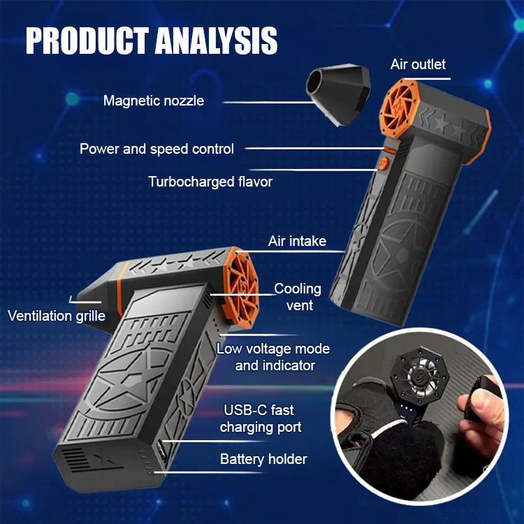 【5-Second Snow Blaster】 Winter Car Owner's Must-Have Gadget❤️Dust Removal & Drying All-in-One