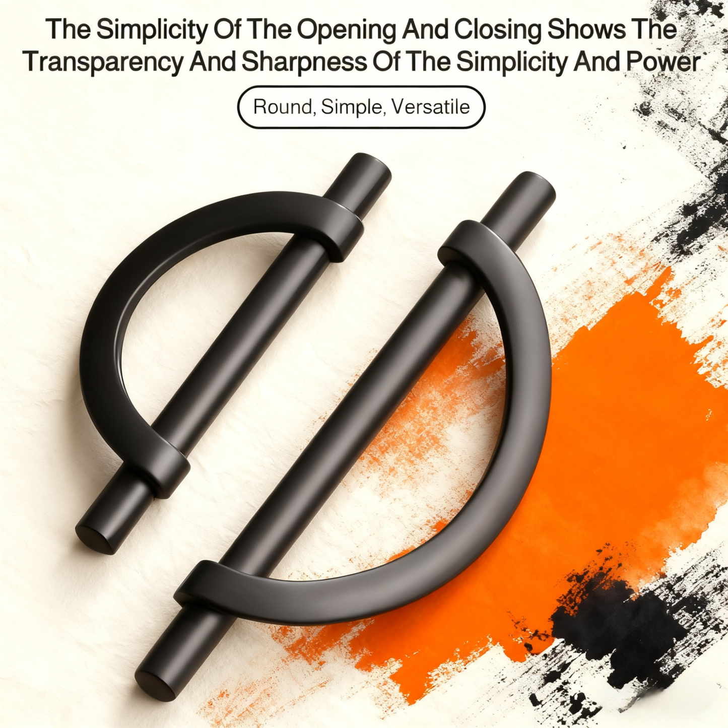 High-End Zinc Alloy Semi-Circular Cabinet Drawer Handle