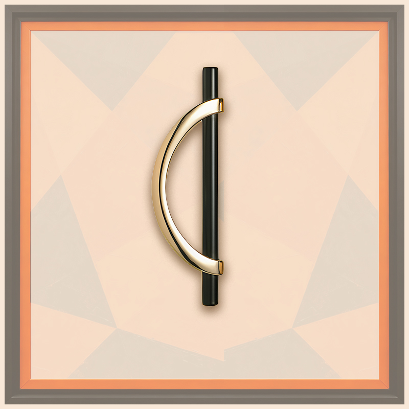 High-End Zinc Alloy Semi-Circular Cabinet Drawer Handle